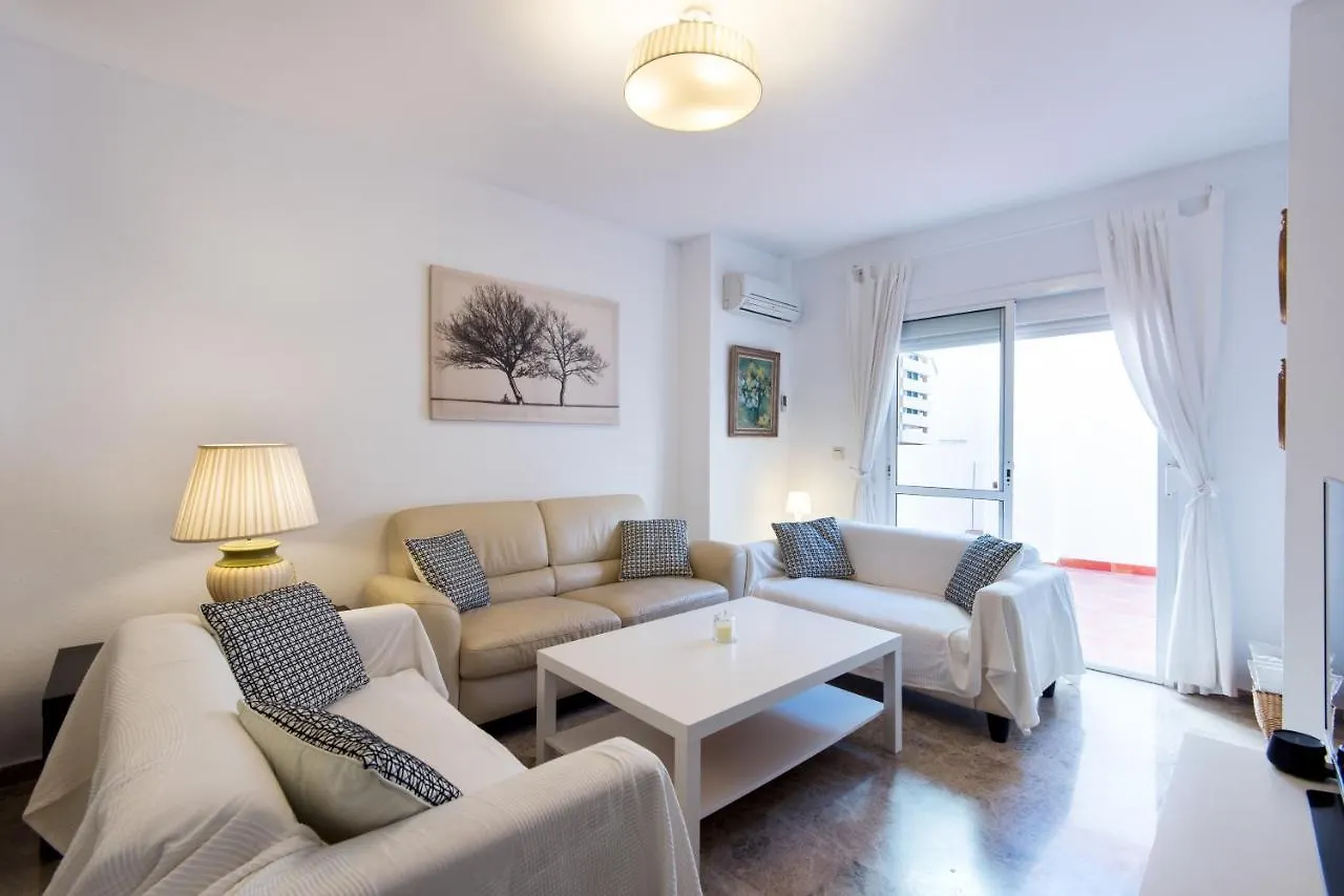 Center Location & Parking Free Apartment With Largeterrace & Bbq Malaga
