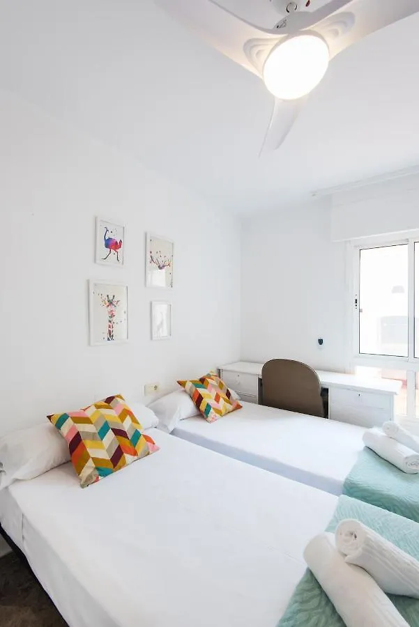 Center Location & Parking Free Apartment With Largeterrace & Bbq Malaga Spain